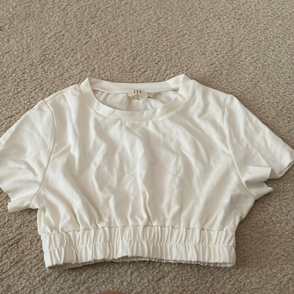 ZYA White Crop Top